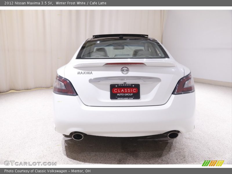 Winter Frost White / Cafe Latte 2012 Nissan Maxima 3.5 SV