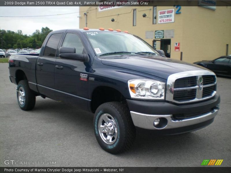 Patriot Blue Pearl / Medium Slate Gray 2009 Dodge Ram 2500 TRX4 Quad Cab 4x4