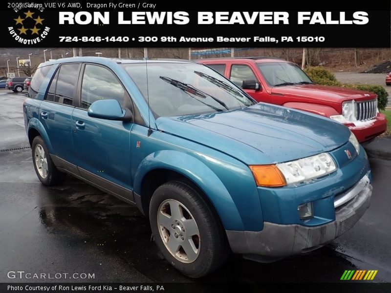 Dragon Fly Green / Gray 2005 Saturn VUE V6 AWD