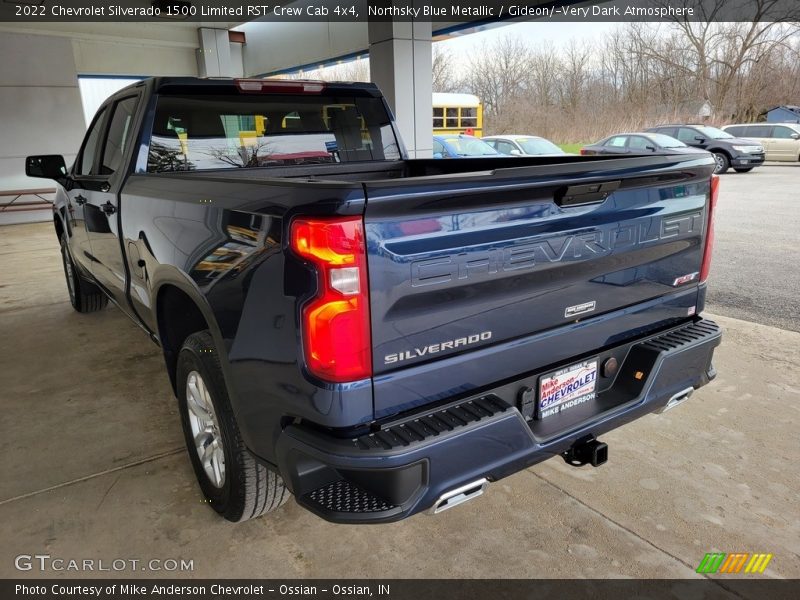 Northsky Blue Metallic / Gideon/­Very Dark Atmosphere 2022 Chevrolet Silverado 1500 Limited RST Crew Cab 4x4