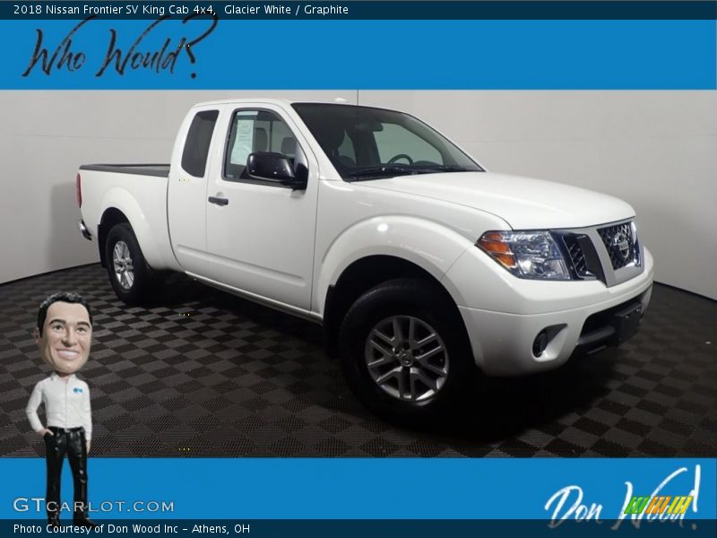Glacier White / Graphite 2018 Nissan Frontier SV King Cab 4x4