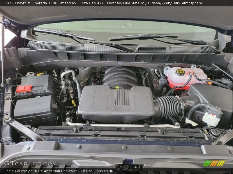 Northsky Blue Metallic / Gideon/­Very Dark Atmosphere 2022 Chevrolet Silverado 1500 Limited RST Crew Cab 4x4