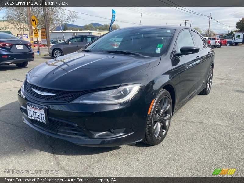 Black / Black 2015 Chrysler 200 S