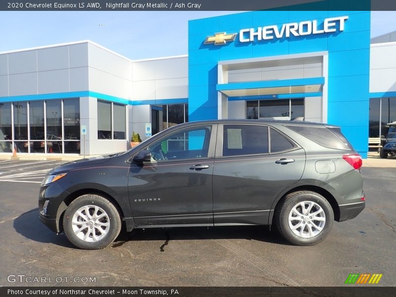 Nightfall Gray Metallic / Ash Gray 2020 Chevrolet Equinox LS AWD