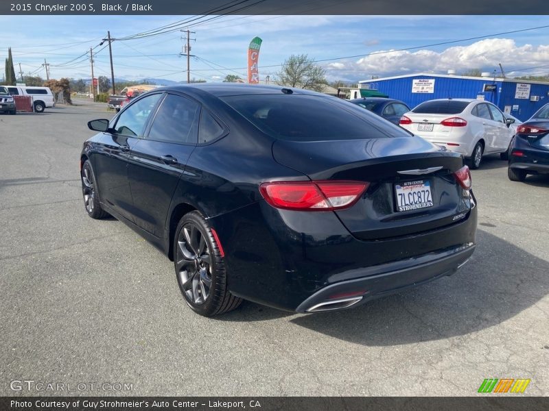Black / Black 2015 Chrysler 200 S