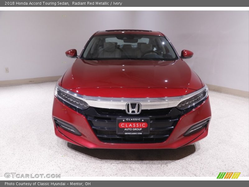 Radiant Red Metallic / Ivory 2018 Honda Accord Touring Sedan