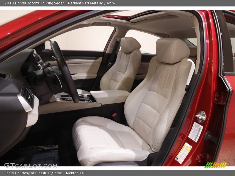 Radiant Red Metallic / Ivory 2018 Honda Accord Touring Sedan