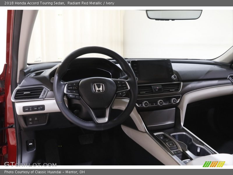 Radiant Red Metallic / Ivory 2018 Honda Accord Touring Sedan