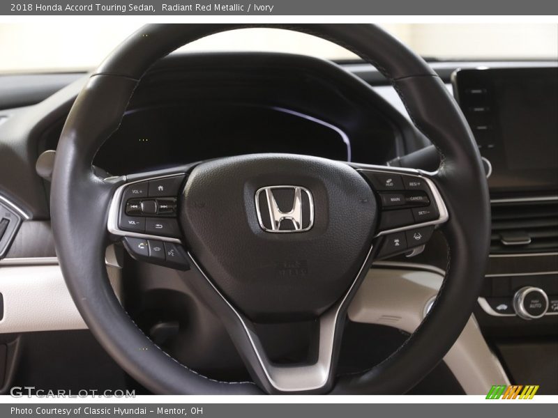 Radiant Red Metallic / Ivory 2018 Honda Accord Touring Sedan
