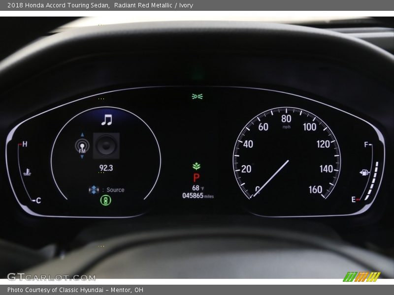Radiant Red Metallic / Ivory 2018 Honda Accord Touring Sedan