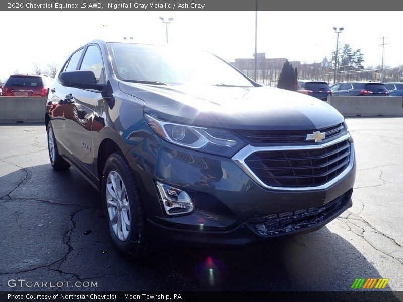 Nightfall Gray Metallic / Ash Gray 2020 Chevrolet Equinox LS AWD