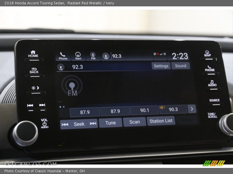 Radiant Red Metallic / Ivory 2018 Honda Accord Touring Sedan