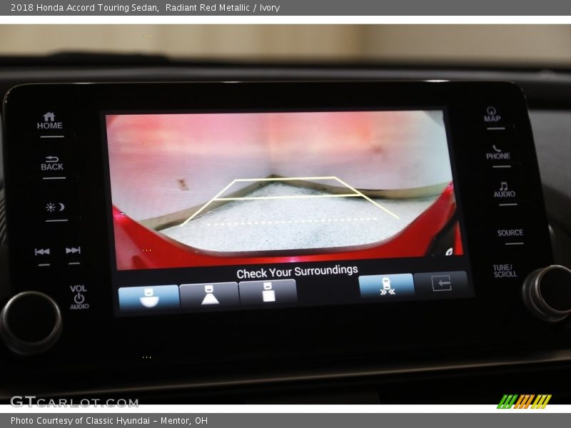Radiant Red Metallic / Ivory 2018 Honda Accord Touring Sedan