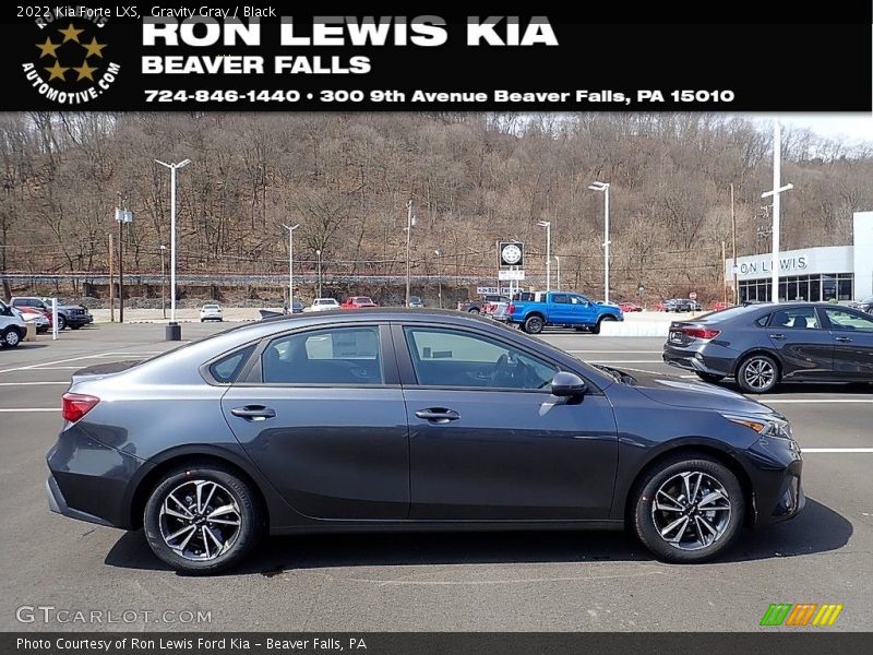 Gravity Gray / Black 2022 Kia Forte LXS