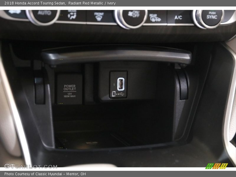 Radiant Red Metallic / Ivory 2018 Honda Accord Touring Sedan