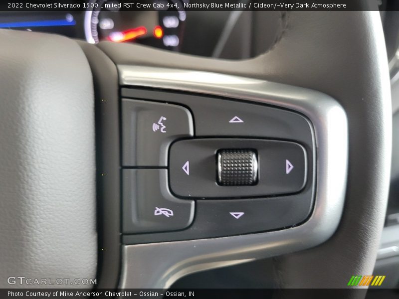 Northsky Blue Metallic / Gideon/­Very Dark Atmosphere 2022 Chevrolet Silverado 1500 Limited RST Crew Cab 4x4