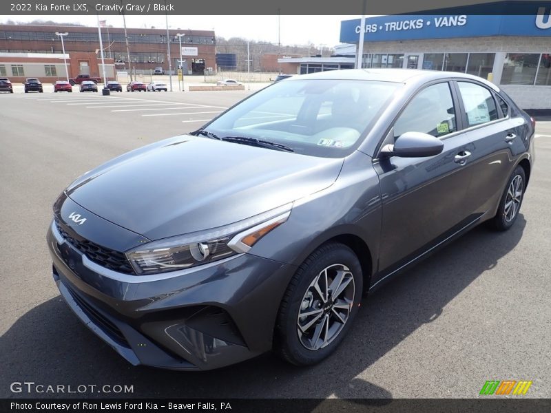 Gravity Gray / Black 2022 Kia Forte LXS