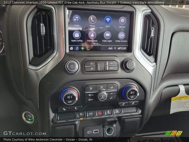 Northsky Blue Metallic / Gideon/­Very Dark Atmosphere 2022 Chevrolet Silverado 1500 Limited RST Crew Cab 4x4