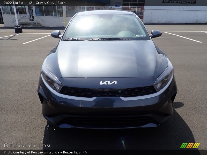 Gravity Gray / Black 2022 Kia Forte LXS