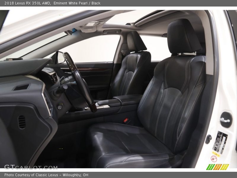 Eminent White Pearl / Black 2018 Lexus RX 350L AWD