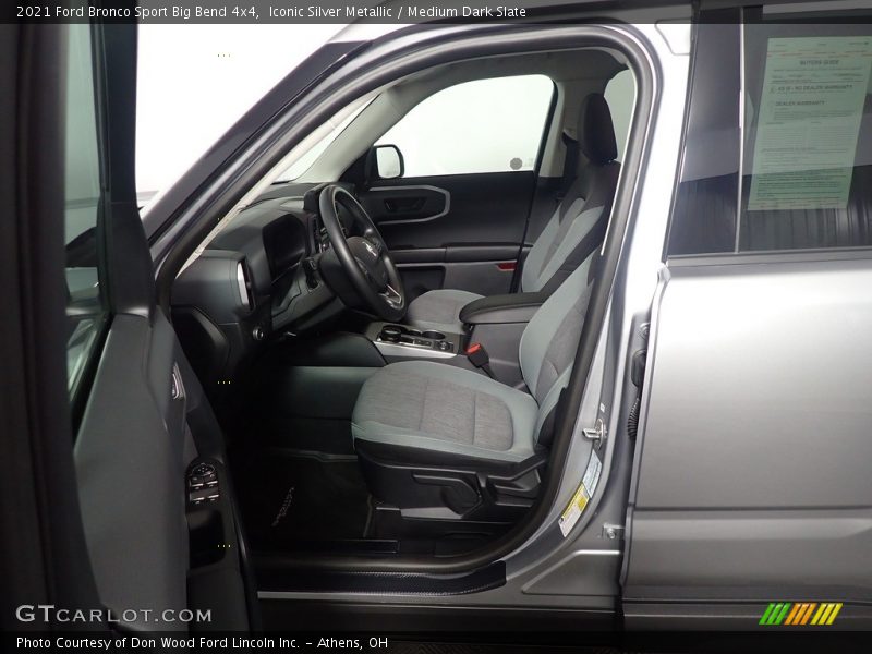 Front Seat of 2021 Bronco Sport Big Bend 4x4