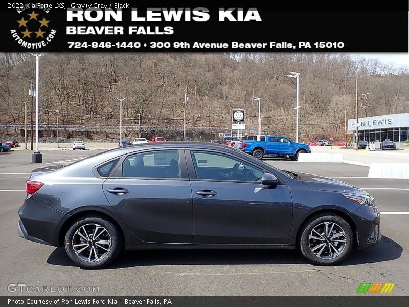 Gravity Gray / Black 2022 Kia Forte LXS