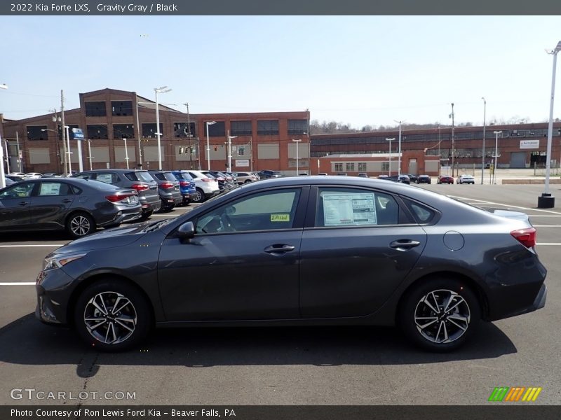 Gravity Gray / Black 2022 Kia Forte LXS