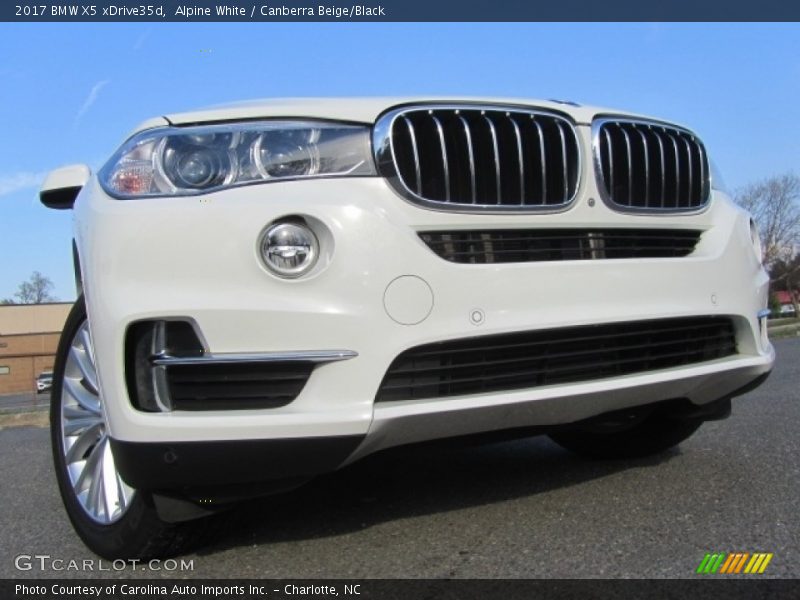 Alpine White / Canberra Beige/Black 2017 BMW X5 xDrive35d