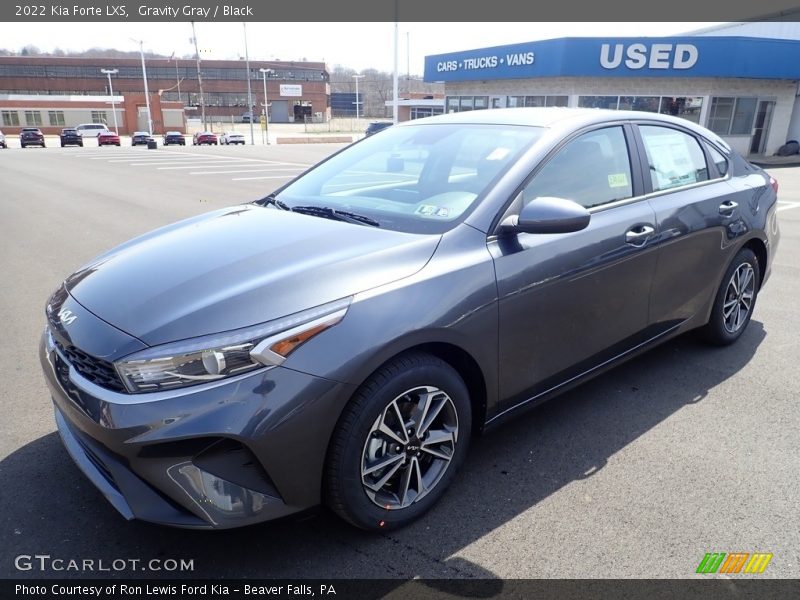 Gravity Gray / Black 2022 Kia Forte LXS