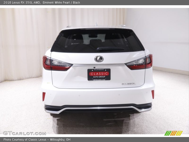Eminent White Pearl / Black 2018 Lexus RX 350L AWD