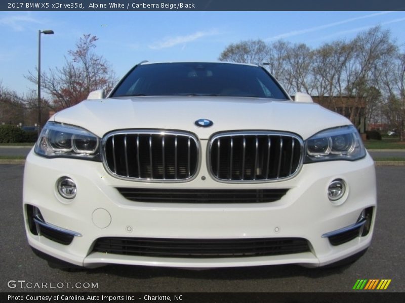 Alpine White / Canberra Beige/Black 2017 BMW X5 xDrive35d