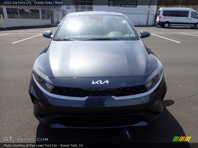Gravity Gray / Black 2022 Kia Forte LXS