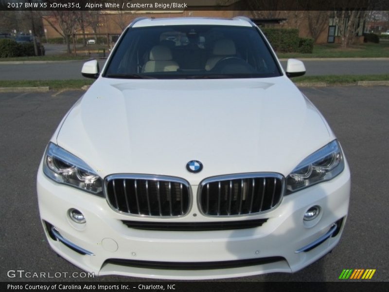 Alpine White / Canberra Beige/Black 2017 BMW X5 xDrive35d