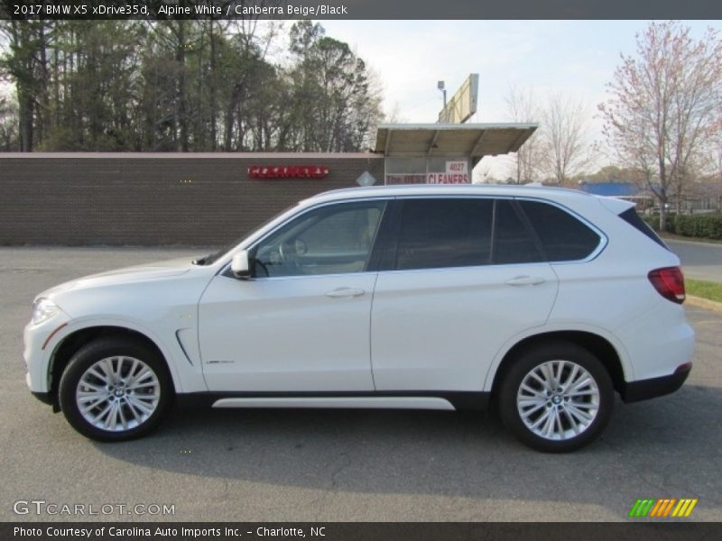 Alpine White / Canberra Beige/Black 2017 BMW X5 xDrive35d