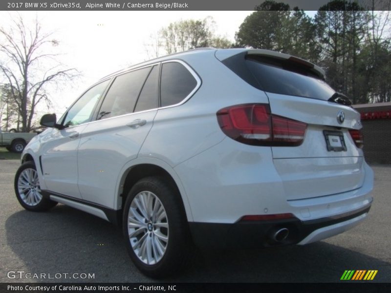 Alpine White / Canberra Beige/Black 2017 BMW X5 xDrive35d