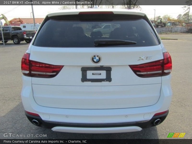 Alpine White / Canberra Beige/Black 2017 BMW X5 xDrive35d
