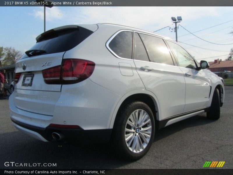 Alpine White / Canberra Beige/Black 2017 BMW X5 xDrive35d