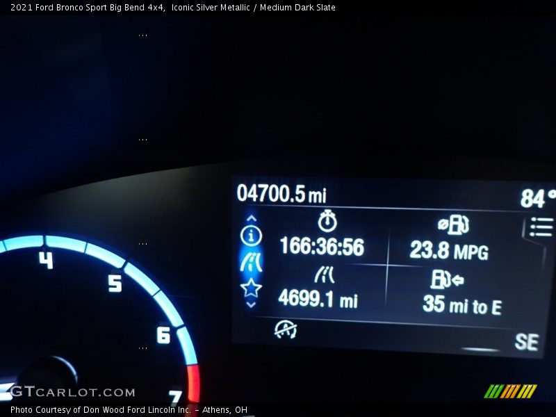 Iconic Silver Metallic / Medium Dark Slate 2021 Ford Bronco Sport Big Bend 4x4