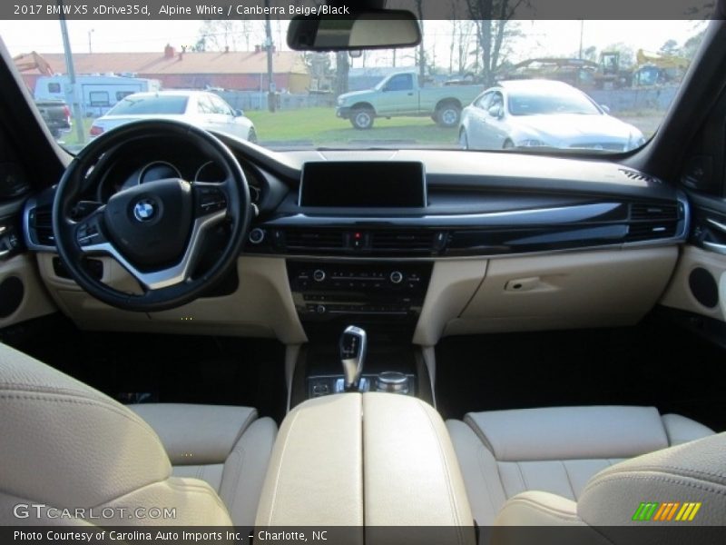 Alpine White / Canberra Beige/Black 2017 BMW X5 xDrive35d