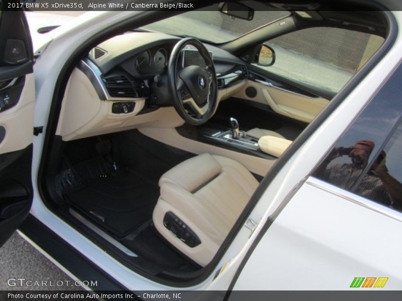 Alpine White / Canberra Beige/Black 2017 BMW X5 xDrive35d