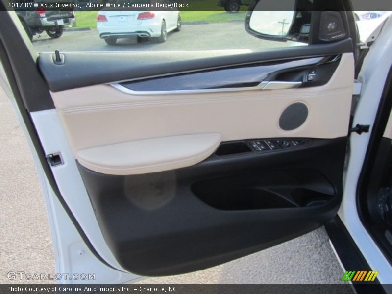 Alpine White / Canberra Beige/Black 2017 BMW X5 xDrive35d