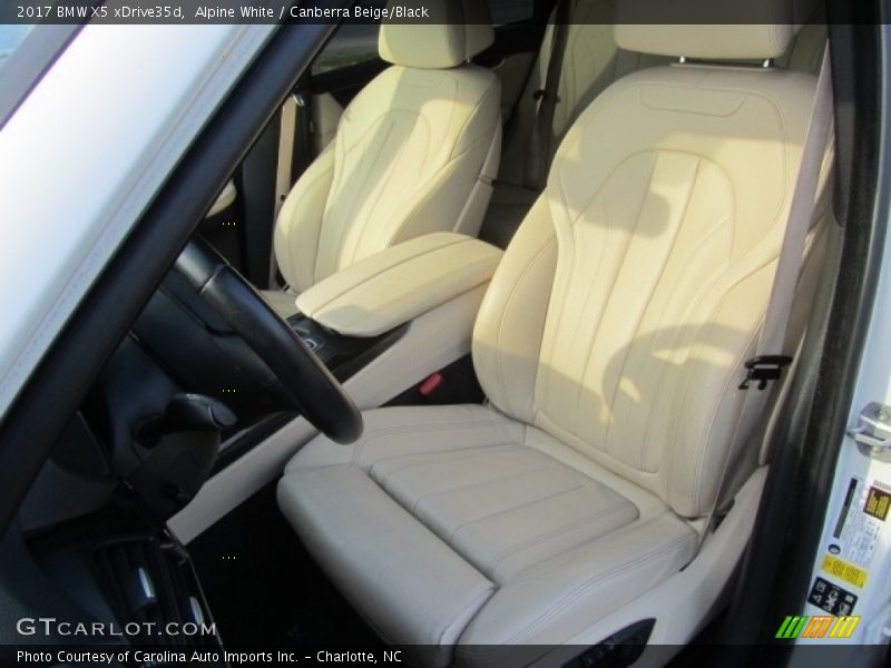Alpine White / Canberra Beige/Black 2017 BMW X5 xDrive35d