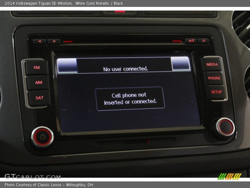 Controls of 2014 Tiguan SE 4Motion