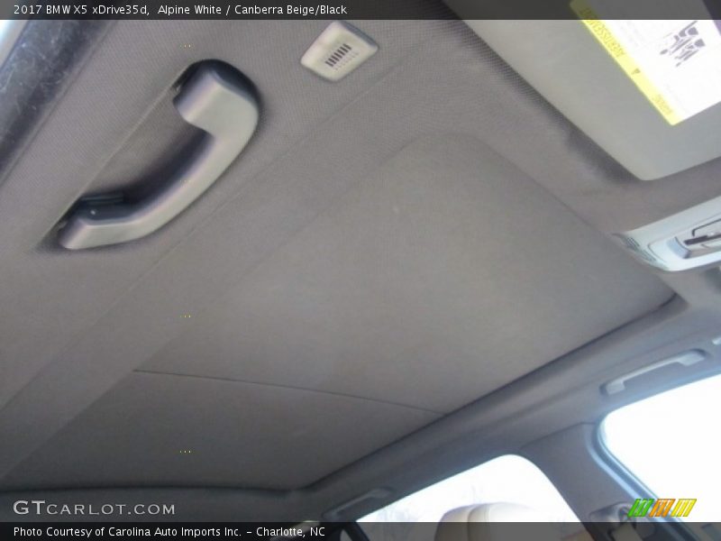 Alpine White / Canberra Beige/Black 2017 BMW X5 xDrive35d