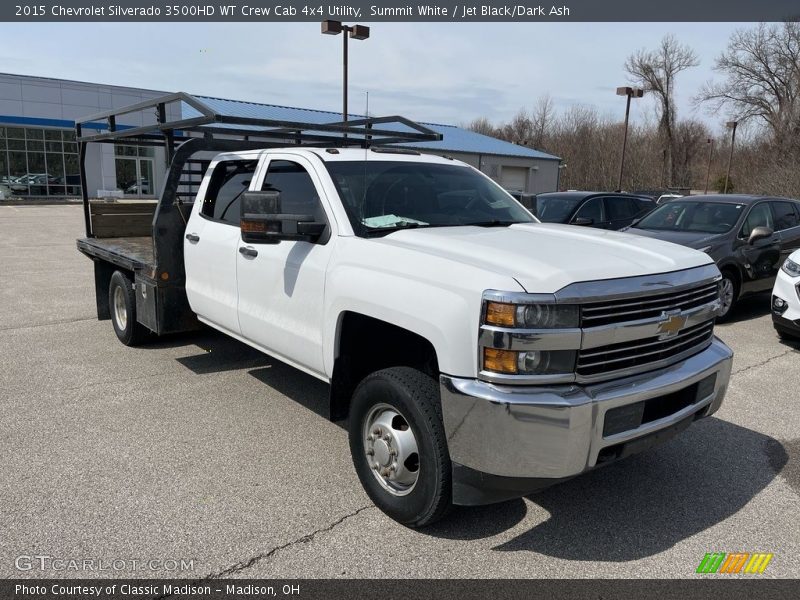 Summit White / Jet Black/Dark Ash 2015 Chevrolet Silverado 3500HD WT Crew Cab 4x4 Utility