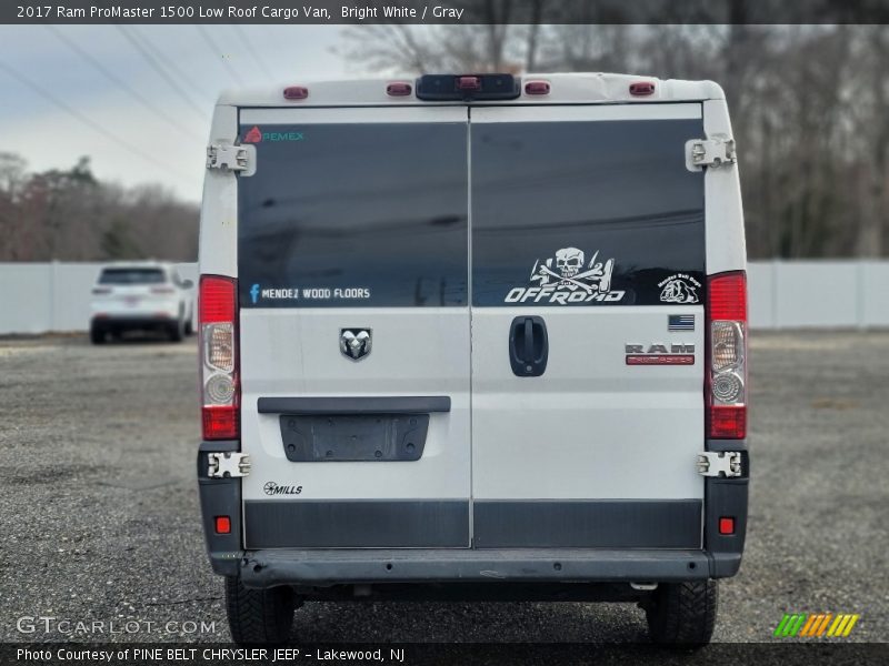 Bright White / Gray 2017 Ram ProMaster 1500 Low Roof Cargo Van