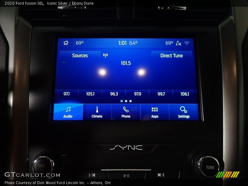 Iconic Silver / Ebony Stone 2020 Ford Fusion SEL