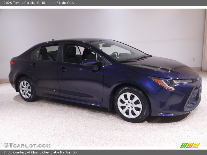 Blueprint / Light Gray 2020 Toyota Corolla LE