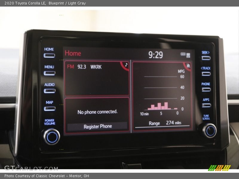 Blueprint / Light Gray 2020 Toyota Corolla LE