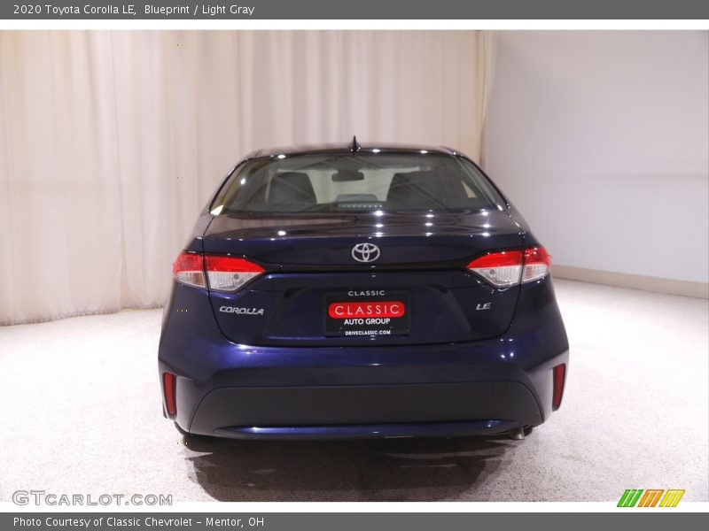 Blueprint / Light Gray 2020 Toyota Corolla LE